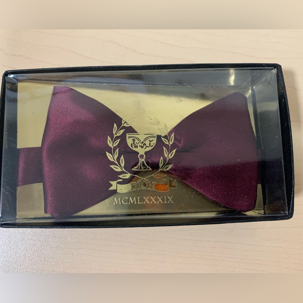 DION Mens bow tie 100% silk